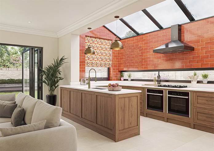 Castillo Velvet, Copper - Motorised Roman Blind - Image 6